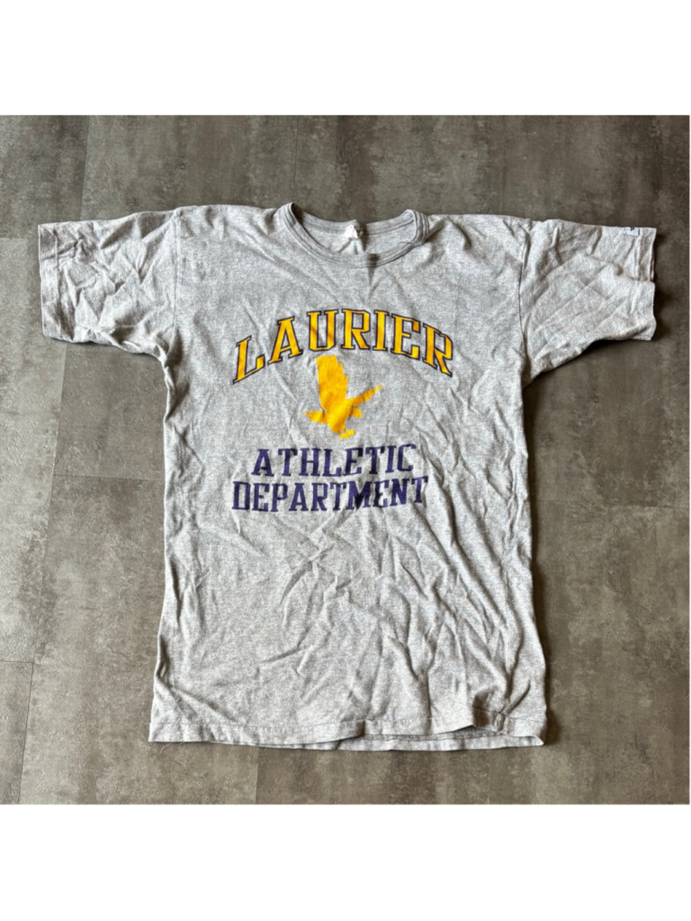 Vintage 80s Wilfred Laurier University Athletics Shirt Mens XL Single Stitch